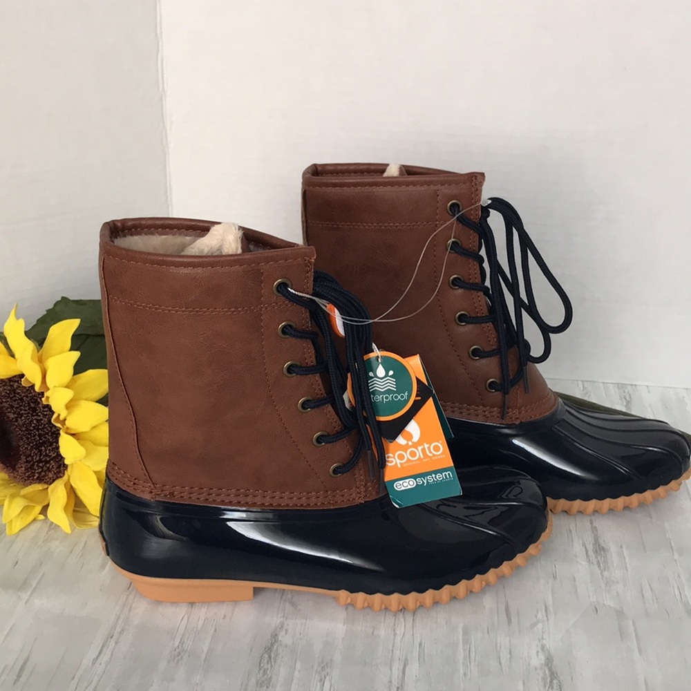 NWT Sporto women’s duck boots Demi style size 8